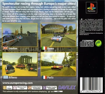 Europe Racer (EU) box cover back